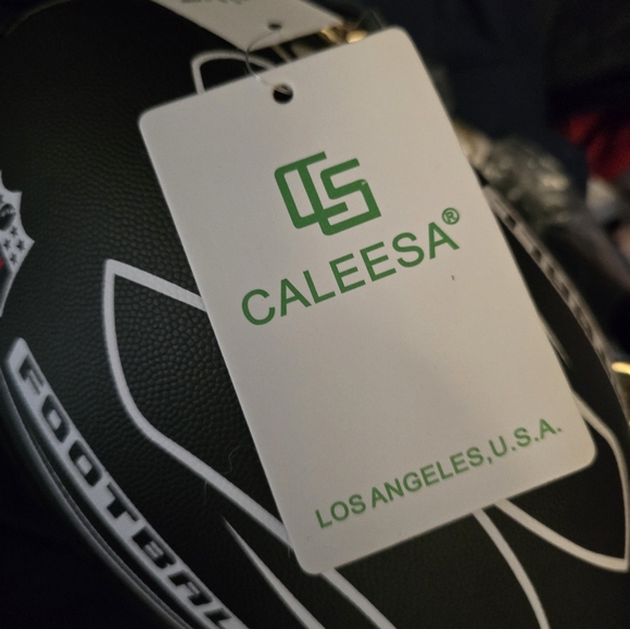 Football Design Women's Handbag - Black and White - Picture 12 of 12